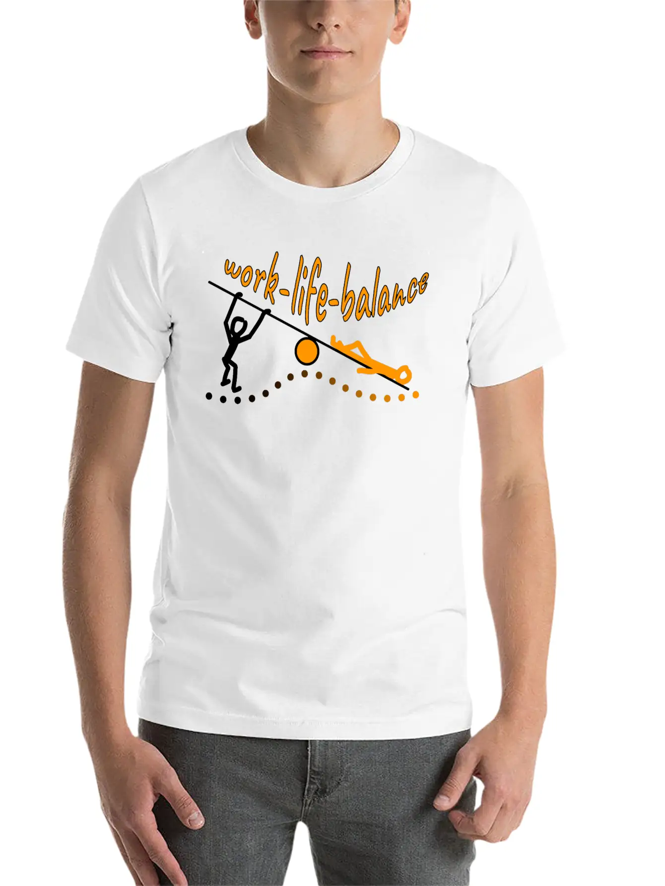 Work Life Balance Essential Cotton Tee For Daily Outfits – Unisex Style
