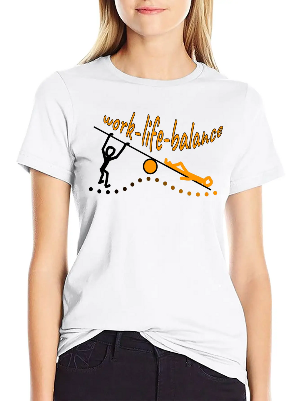 Work Life Balance Essential Cotton Tee For Daily Outfits – Unisex Style