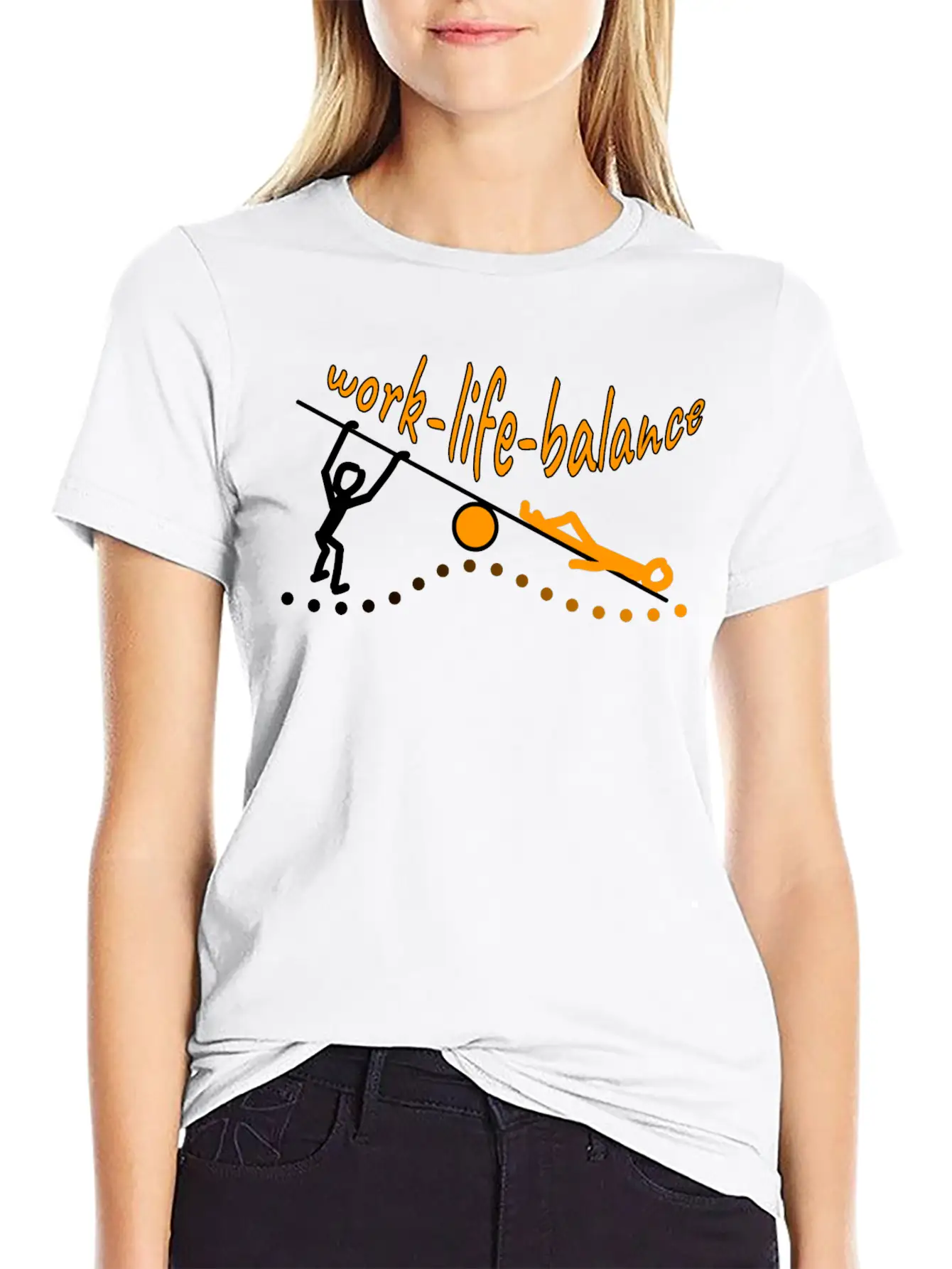 Work Life Balance Essential Cotton Tee For Daily Outfits – Unisex Style