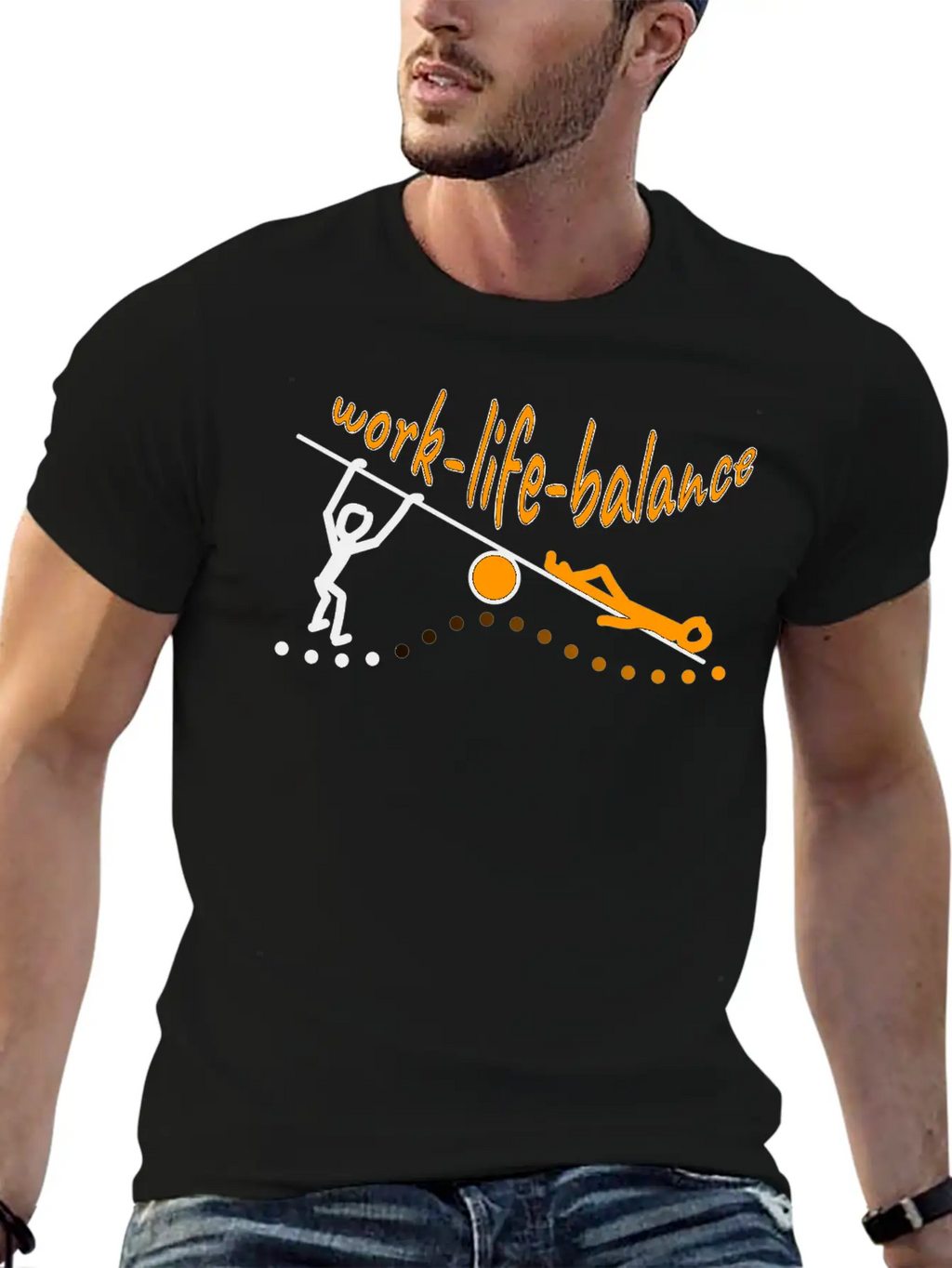 Work Life Balance Essential Cotton Tee For Daily Outfits – Unisex Style