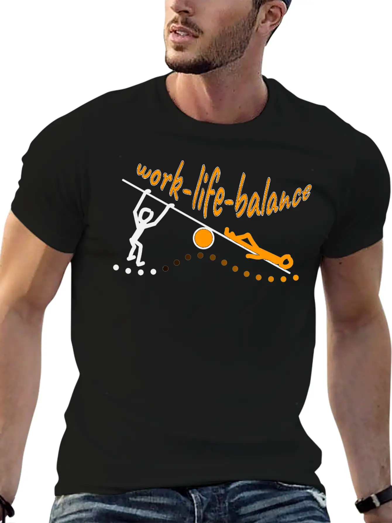 Work Life Balance Essential Cotton Tee For Daily Outfits – Unisex Style
