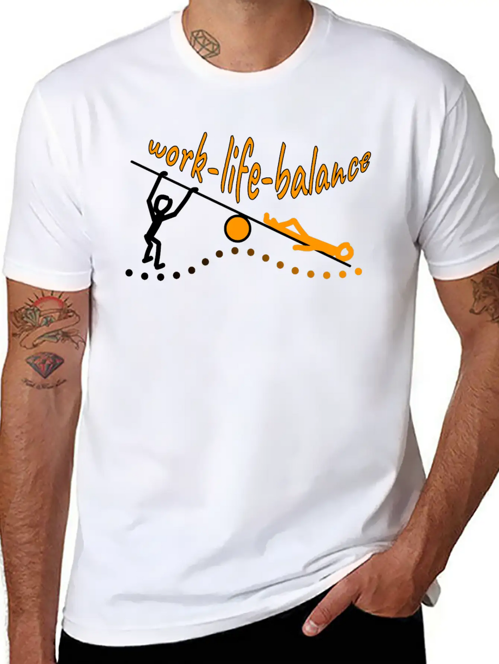 Work Life Balance Essential Cotton Tee For Daily Outfits – Unisex Style