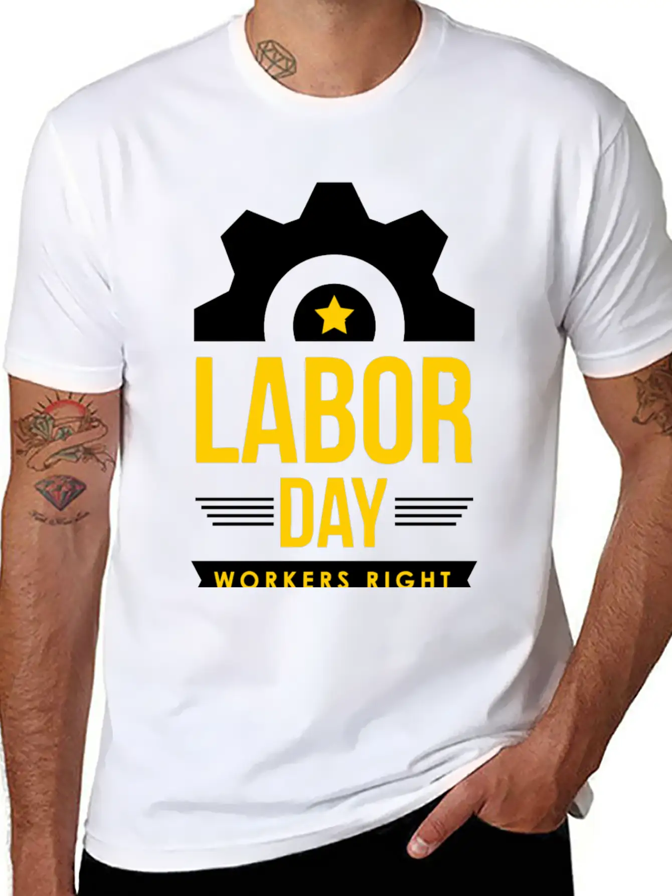 Workers Right Breathable Graphic T-Shirt – Perfect For Casual Days