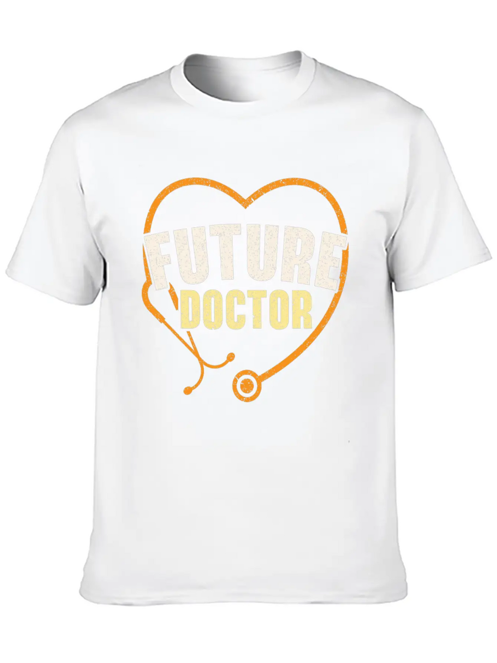 Working Hard To Be A Doctor Medicine Stethoscope Essential Cotton Tee For Daily Outfits – Unisex Style
