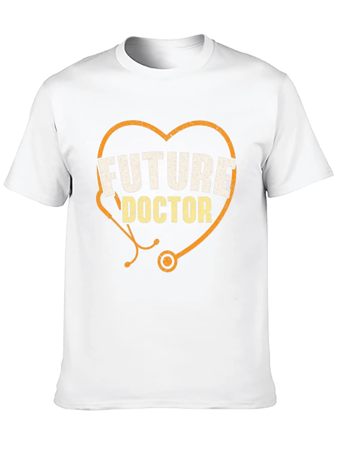 Working Hard To Be A Doctor Medicine Stethoscope Essential Cotton Tee For Daily Outfits – Unisex Style