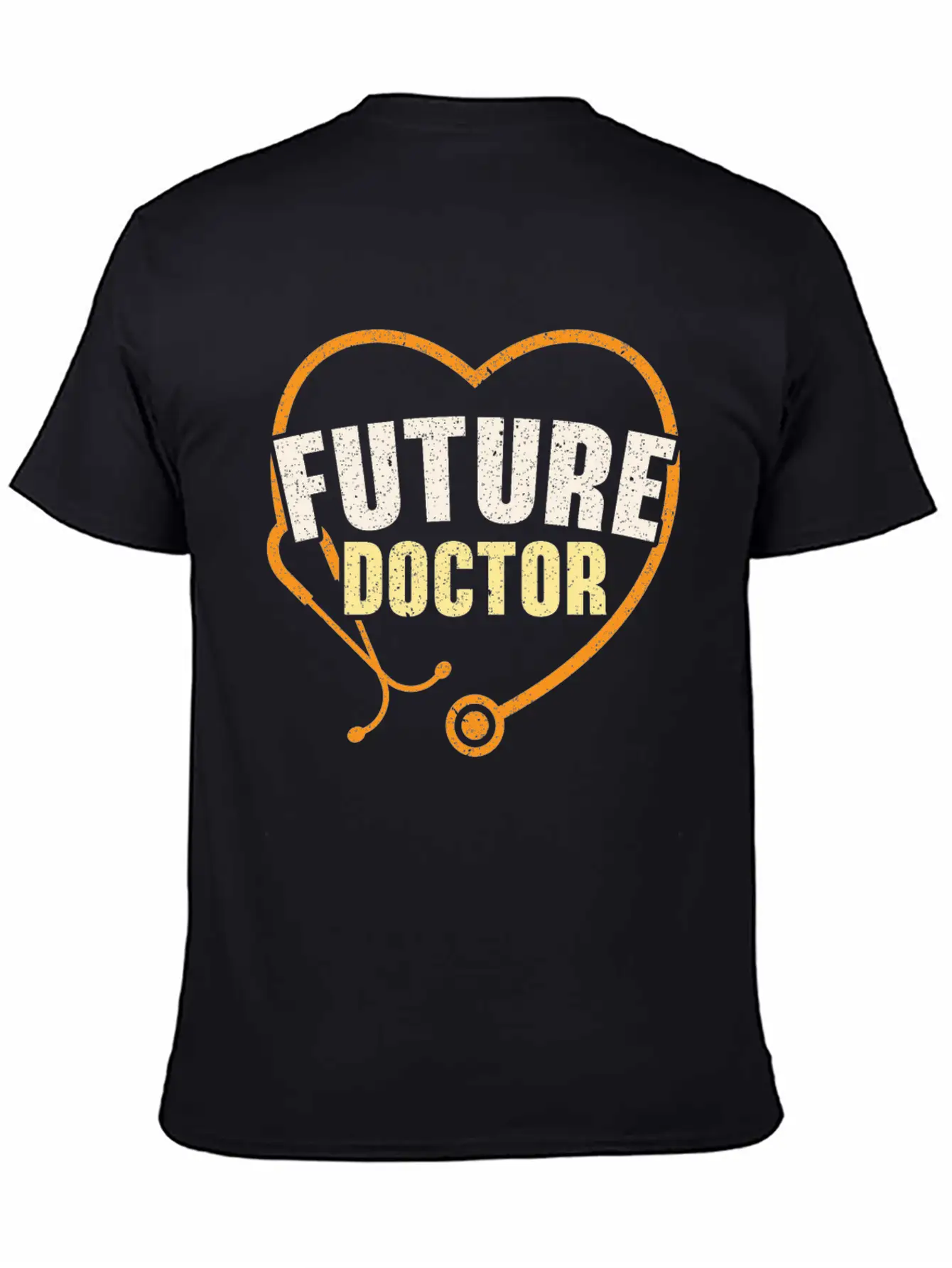 Working Hard To Be A Doctor Medicine Stethoscope Essential Cotton Tee For Daily Outfits – Unisex Style