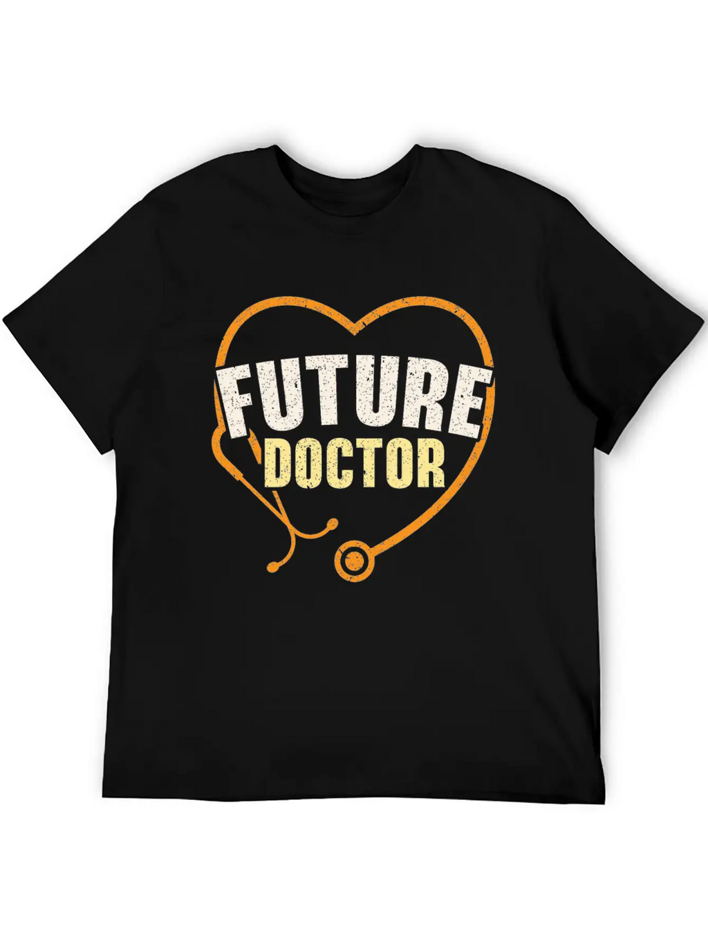 Working Hard To Be A Doctor Medicine Stethoscope Essential Cotton Tee For Daily Outfits – Unisex Style