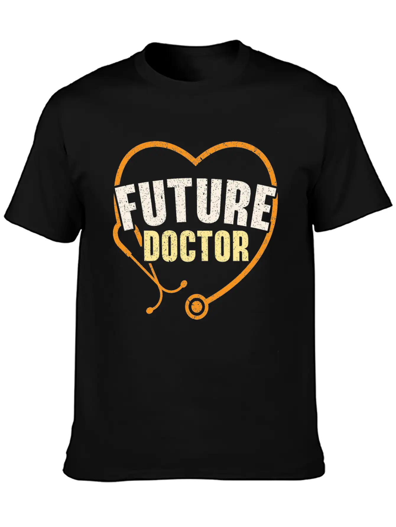 Working Hard To Be A Doctor Medicine Stethoscope Essential Cotton Tee For Daily Outfits – Unisex Style