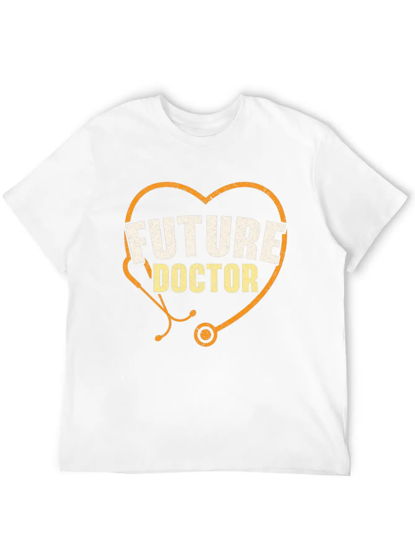 Working Hard To Be A Doctor Medicine Stethoscope Essential Cotton Tee For Daily Outfits – Unisex Style