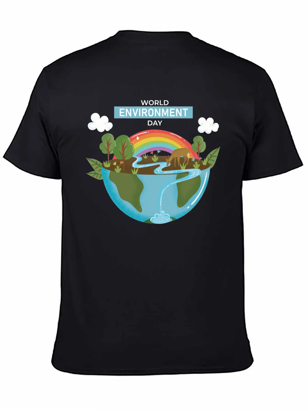 World Environment Day Working Together To Protect Basic Graphic T-Shirt – Daily Comfort In Soft Cotton