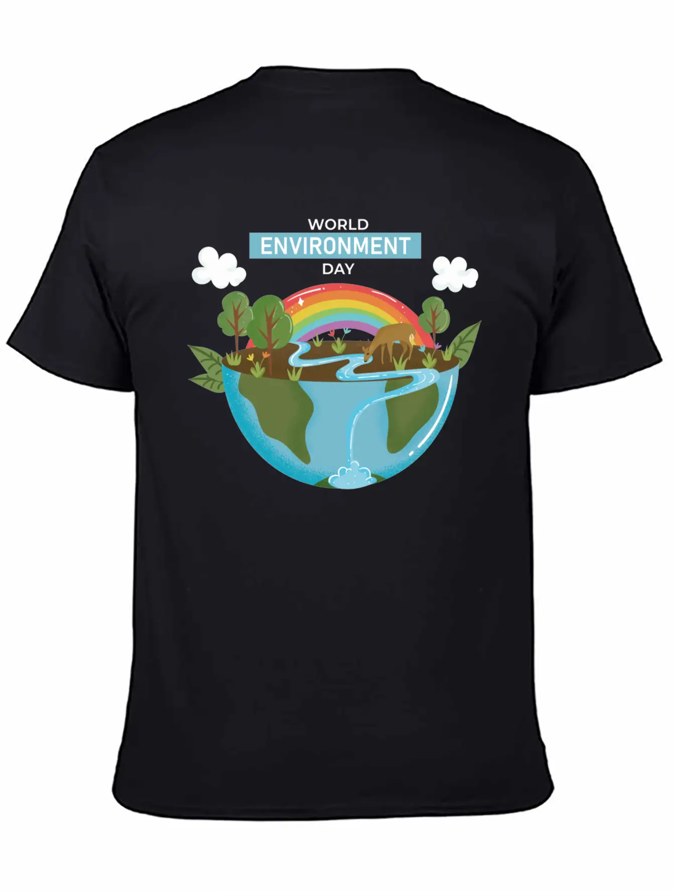 World Environment Day Working Together To Protect Basic Graphic T-Shirt – Daily Comfort In Soft Cotton