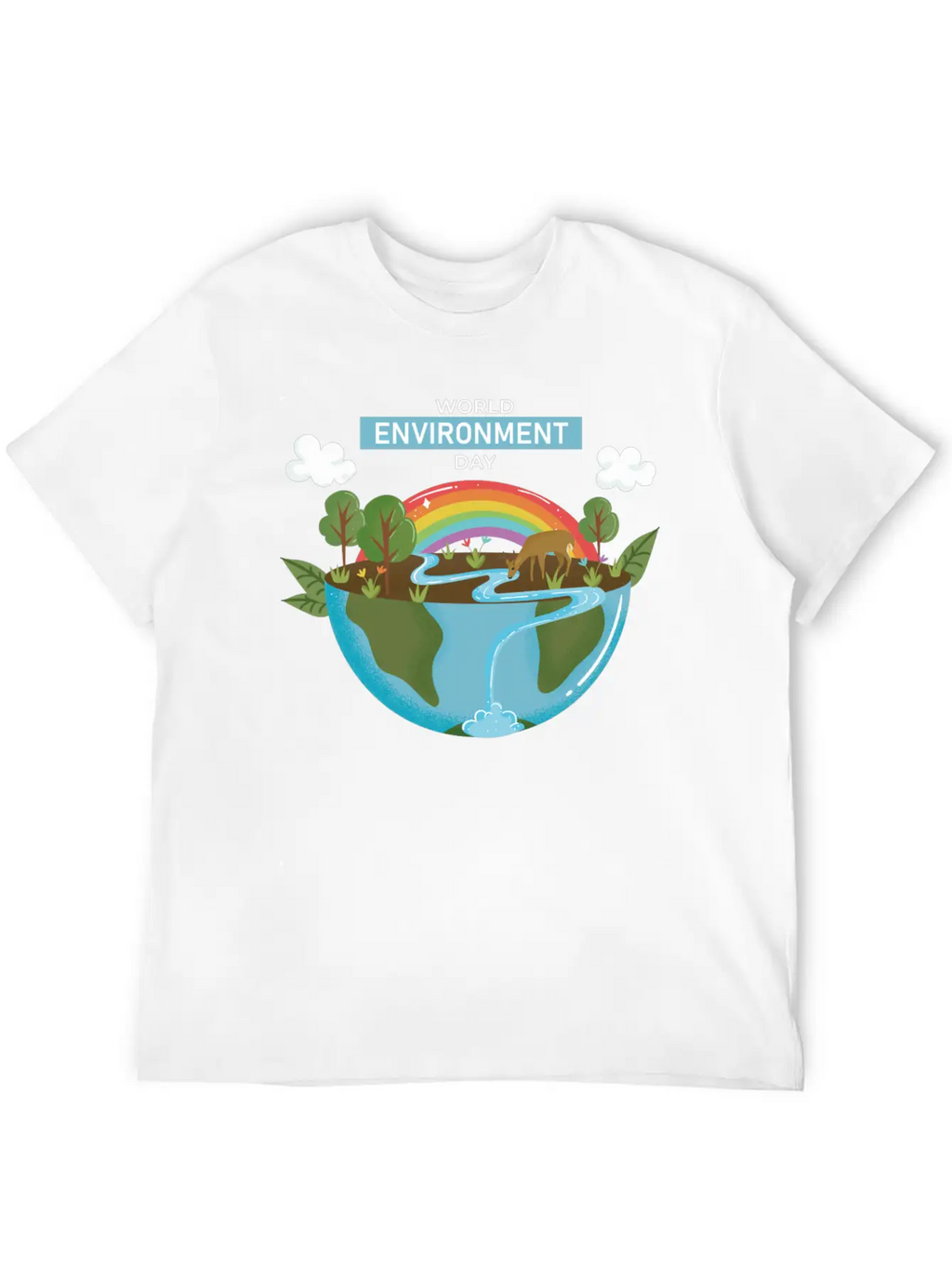 World Environment Day Working Together To Protect Basic Graphic T-Shirt – Daily Comfort In Soft Cotton