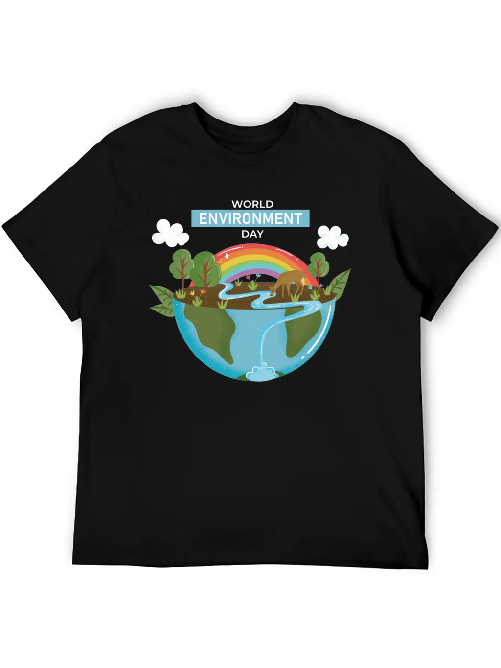 World Environment Day Working Together To Protect Basic Graphic T-Shirt – Daily Comfort In Soft Cotton