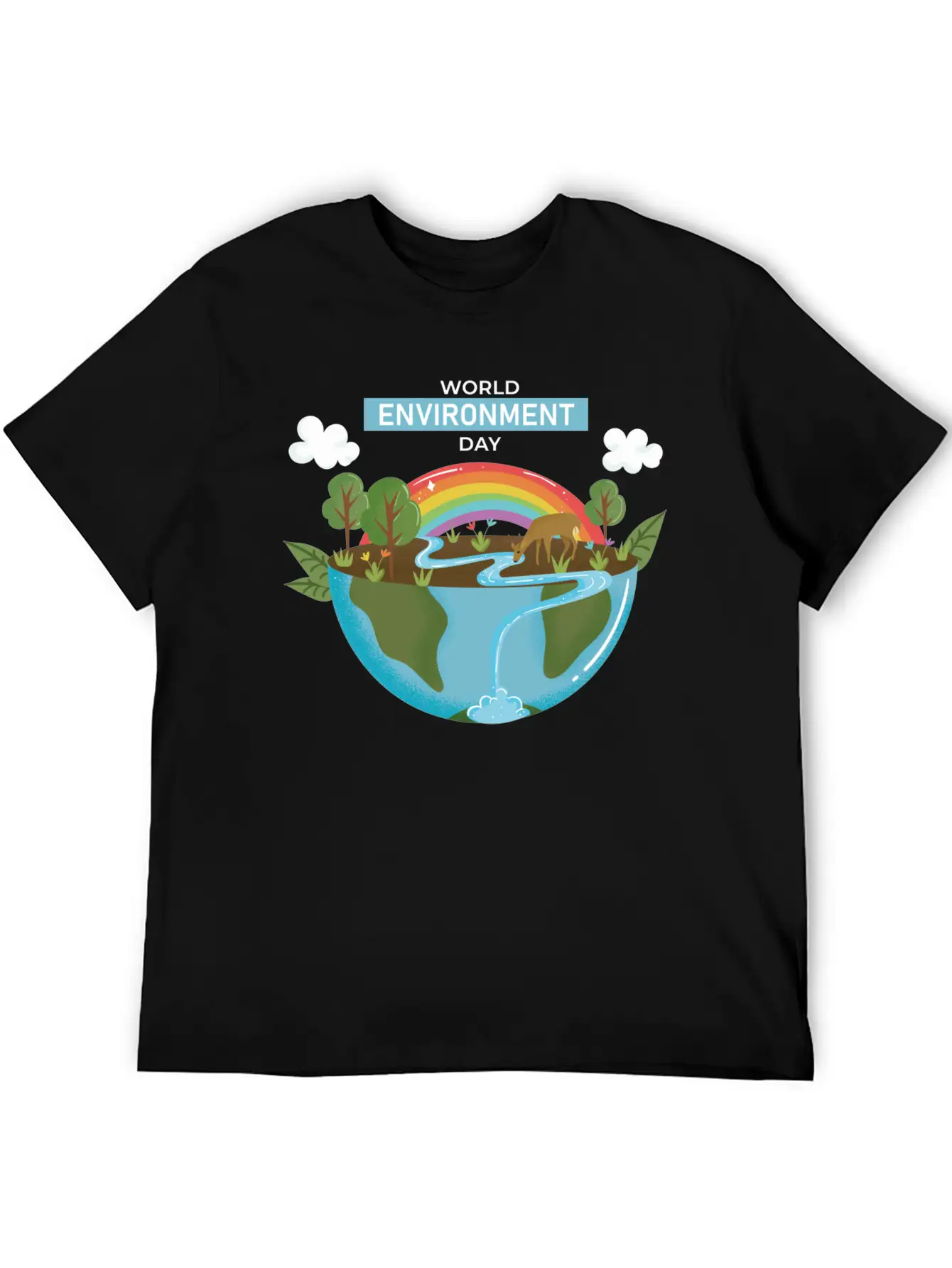 World Environment Day Working Together To Protect Basic Graphic T-Shirt – Daily Comfort In Soft Cotton