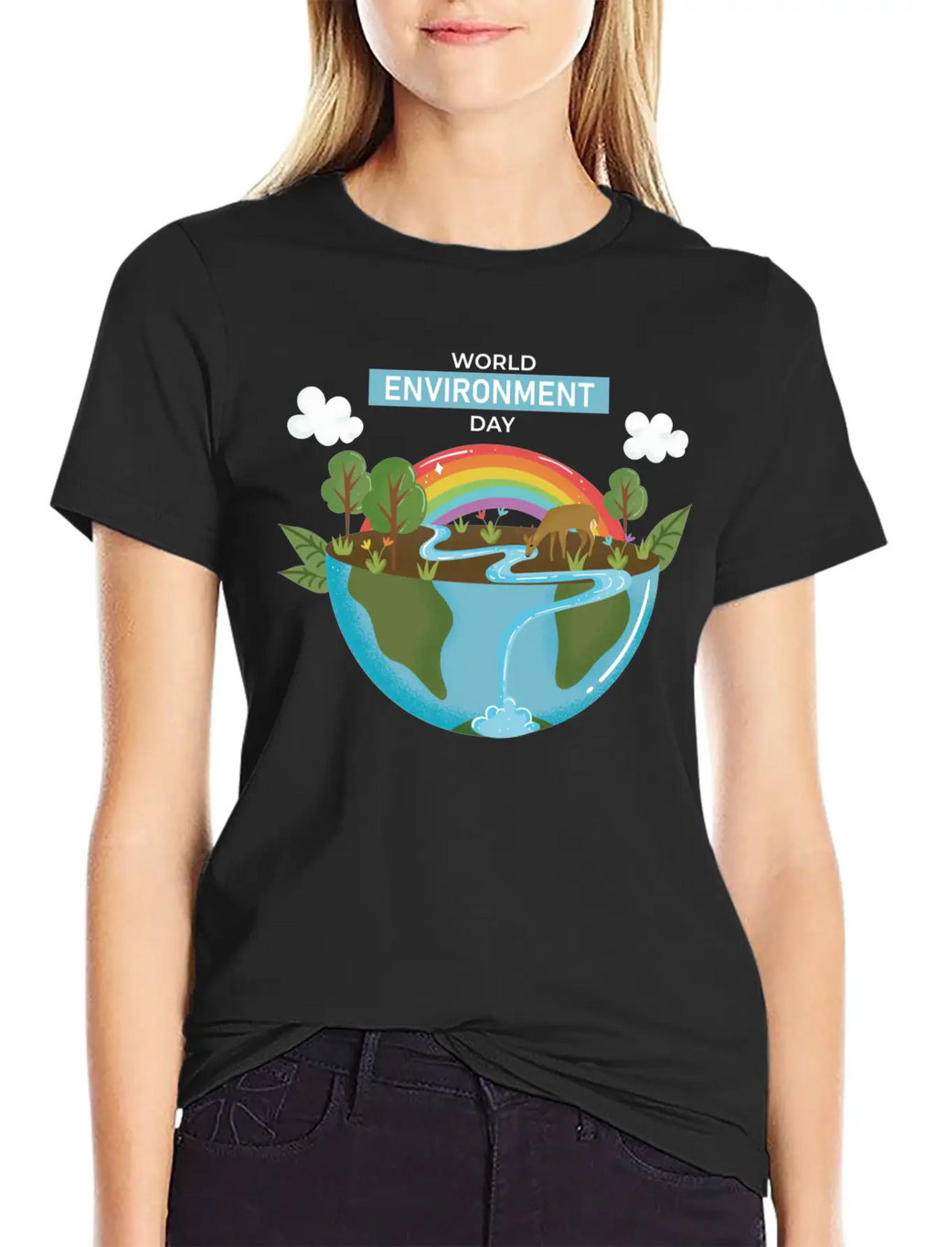 World Environment Day Working Together To Protect Basic Graphic T-Shirt – Daily Comfort In Soft Cotton