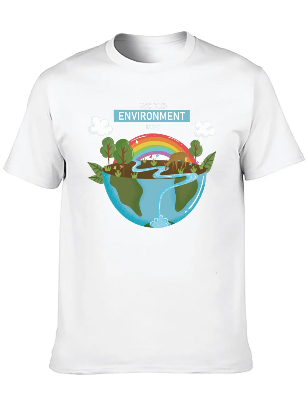 World Environment Day Working Together To Protect Basic Graphic T-Shirt – Daily Comfort In Soft Cotton
