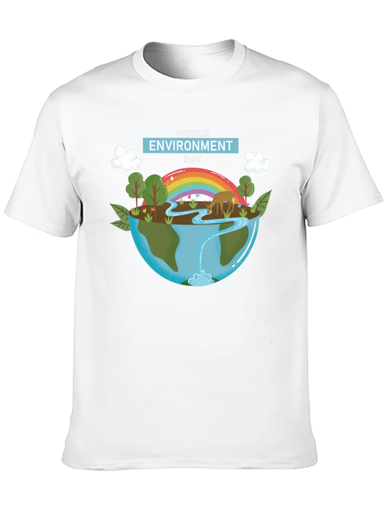 World Environment Day Working Together To Protect Basic Graphic T-Shirt – Daily Comfort In Soft Cotton