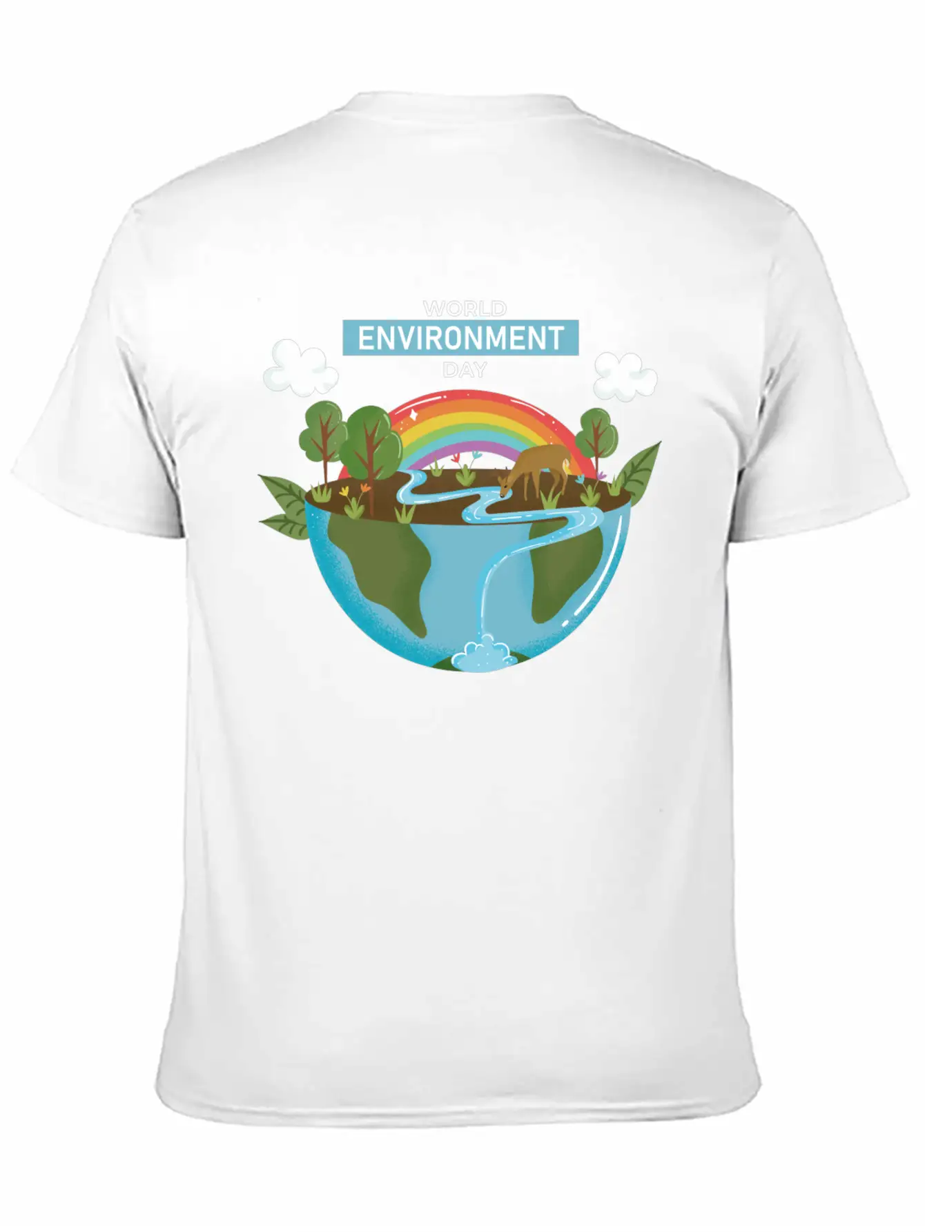 World Environment Day Working Together To Protect Basic Graphic T-Shirt – Daily Comfort In Soft Cotton
