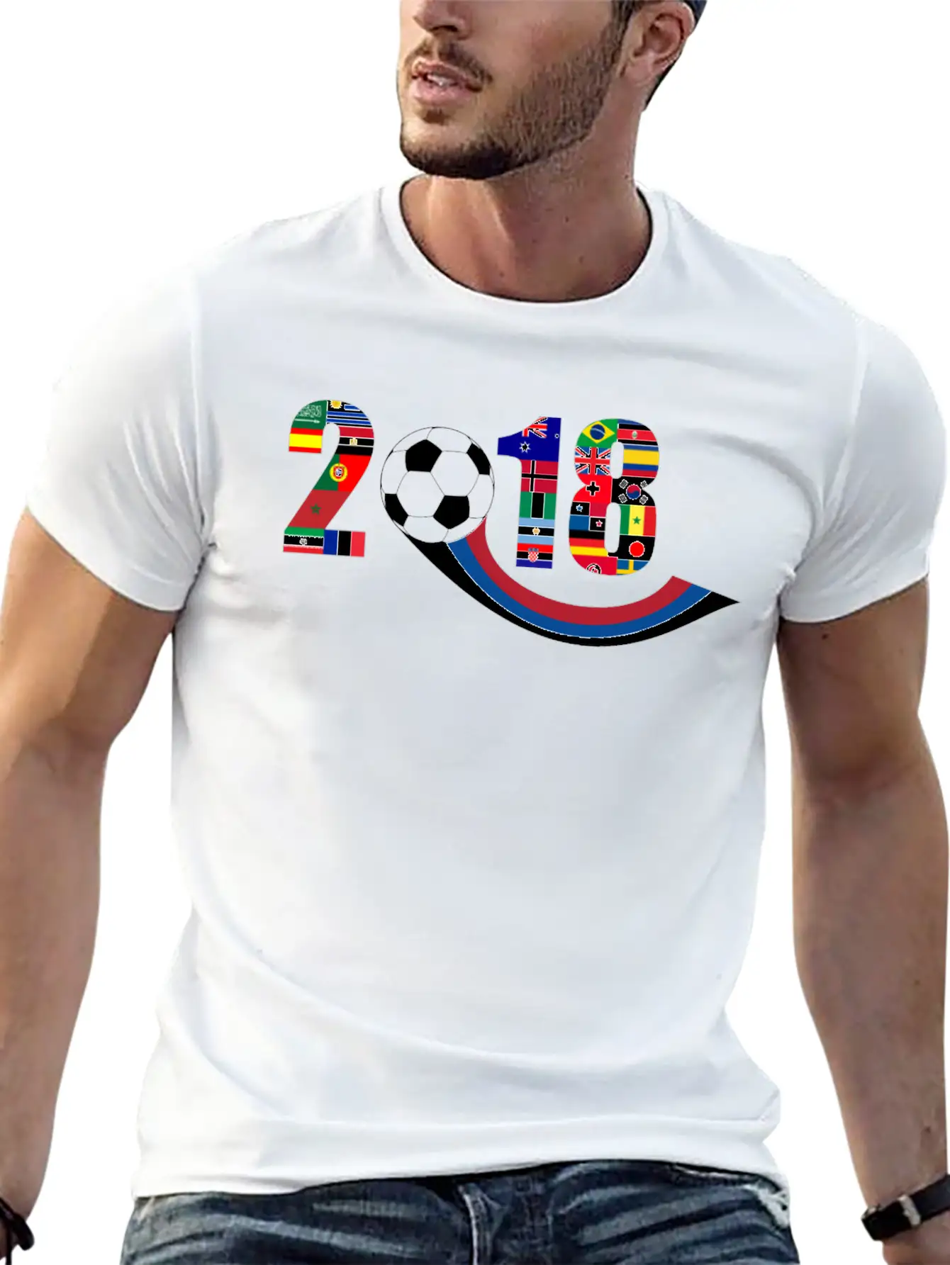 World Football Soccer Championship 32 Countries Breathable Graphic T-Shirt – Perfect For Casual Days