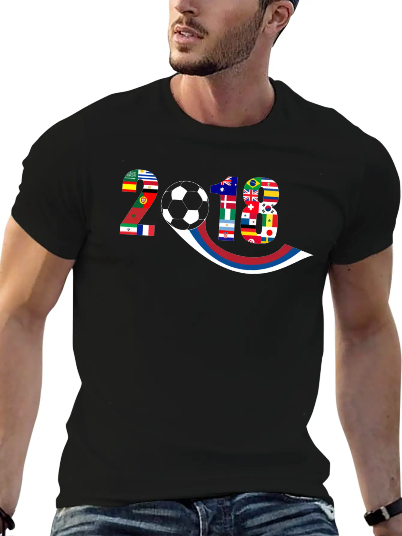 World Football Soccer Championship 32 Countries Breathable Graphic T-Shirt – Perfect For Casual Days
