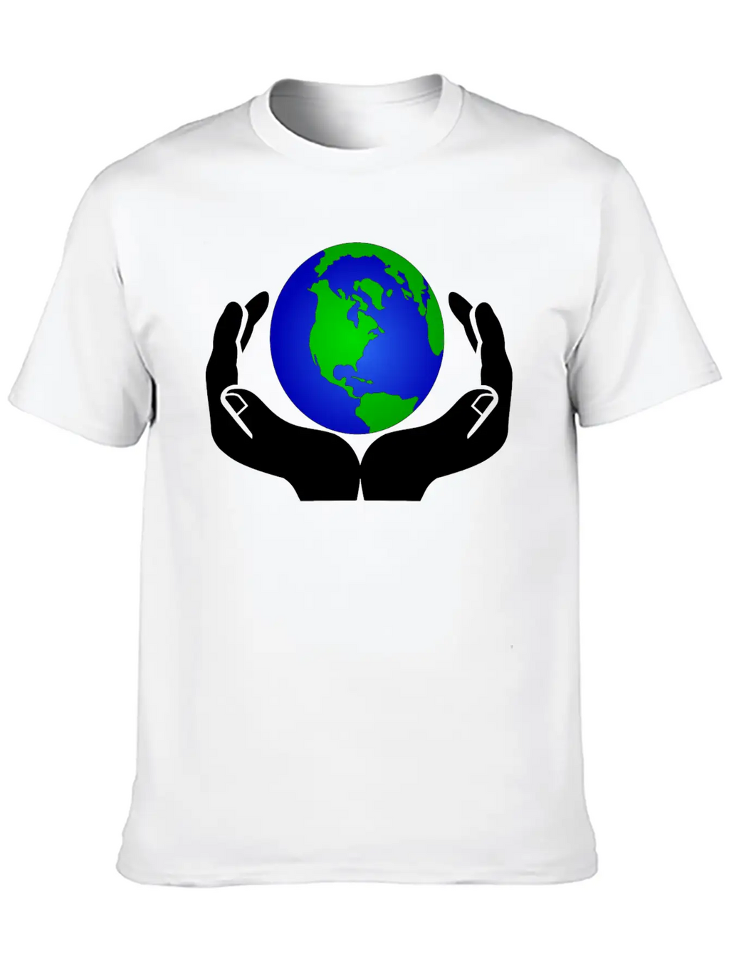 World In Hands Basic Graphic T-Shirt – Daily Comfort In Soft Cotton