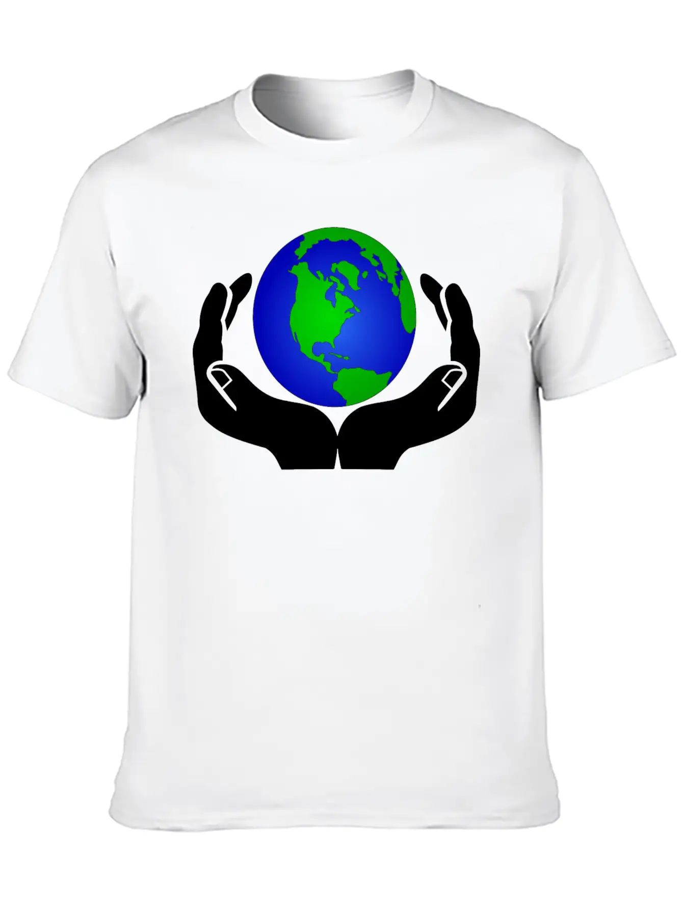 World In Hands Basic Graphic T-Shirt – Daily Comfort In Soft Cotton