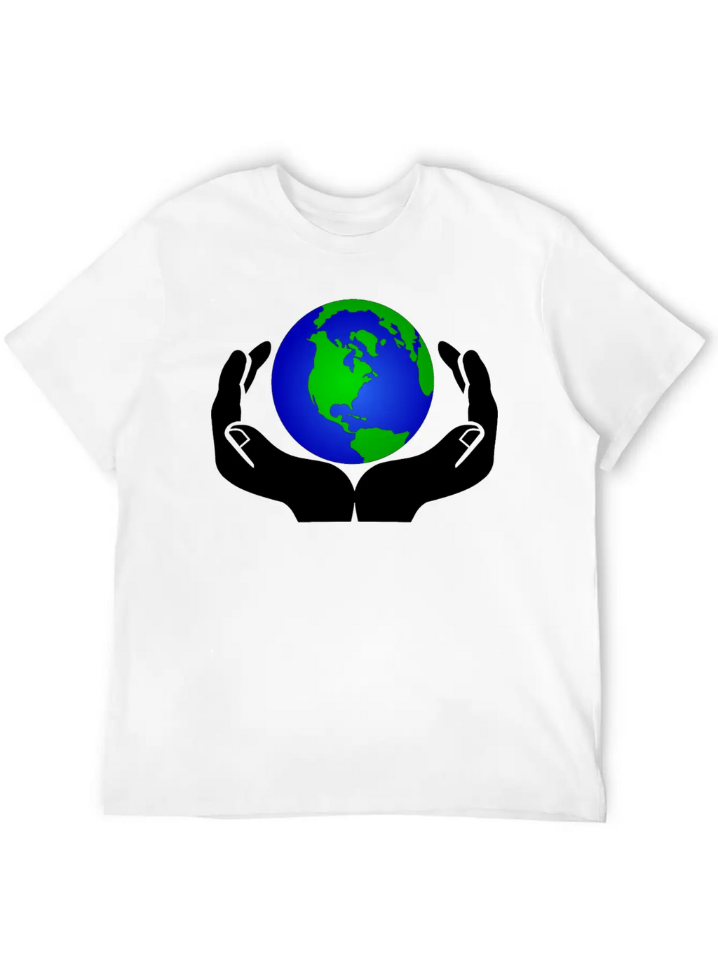 World In Hands Basic Graphic T-Shirt – Daily Comfort In Soft Cotton