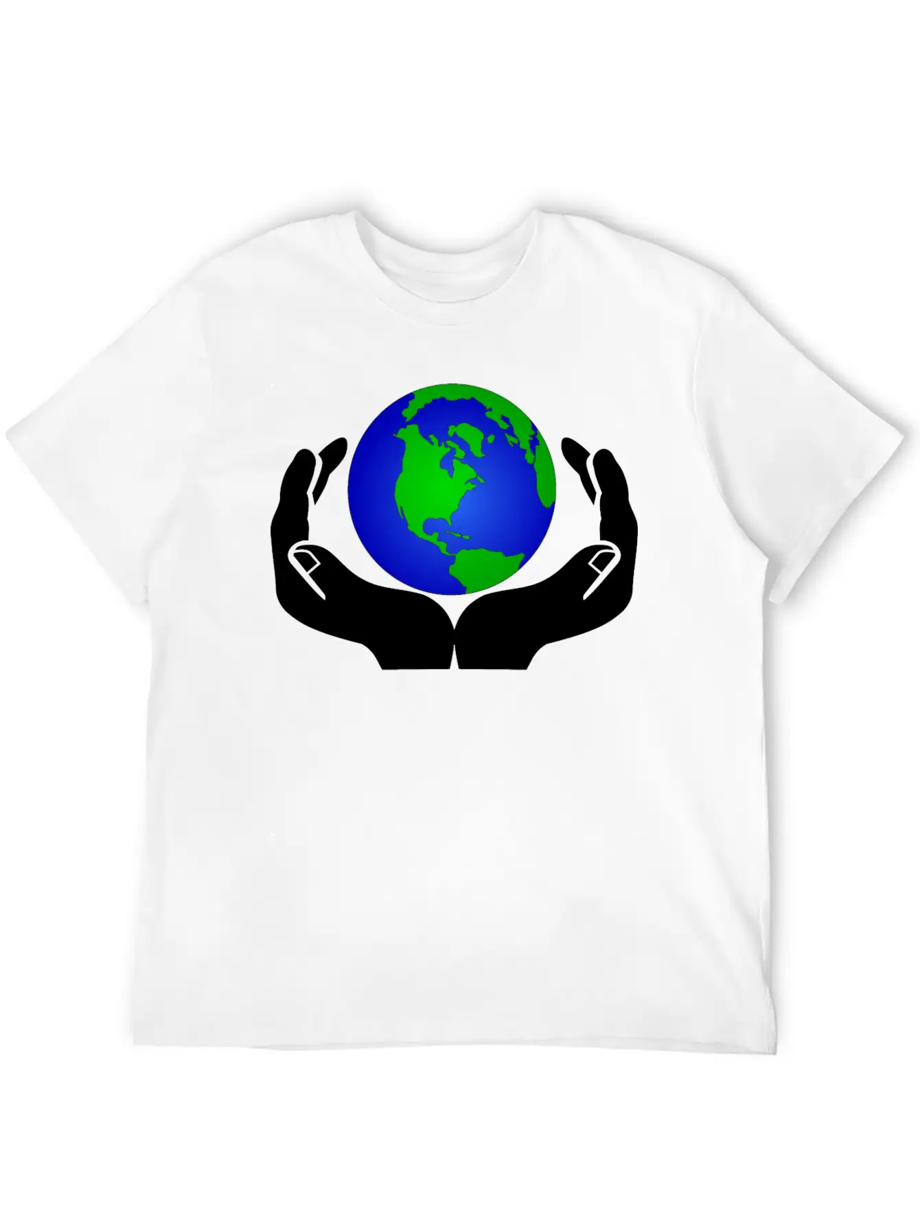 World In Hands Basic Graphic T-Shirt – Daily Comfort In Soft Cotton