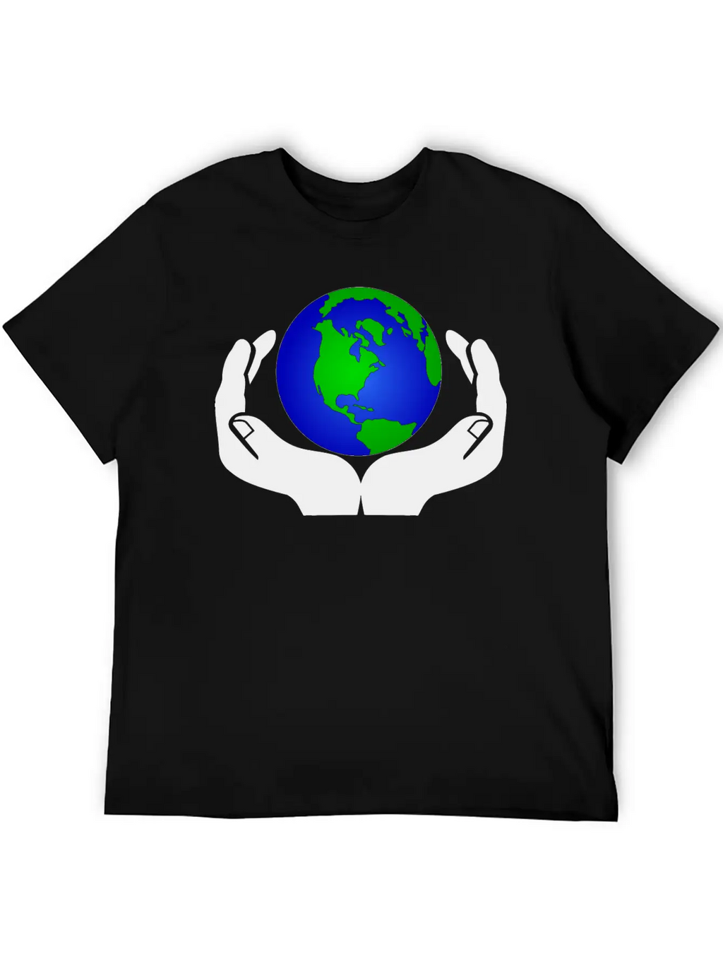 World In Hands Basic Graphic T-Shirt – Daily Comfort In Soft Cotton