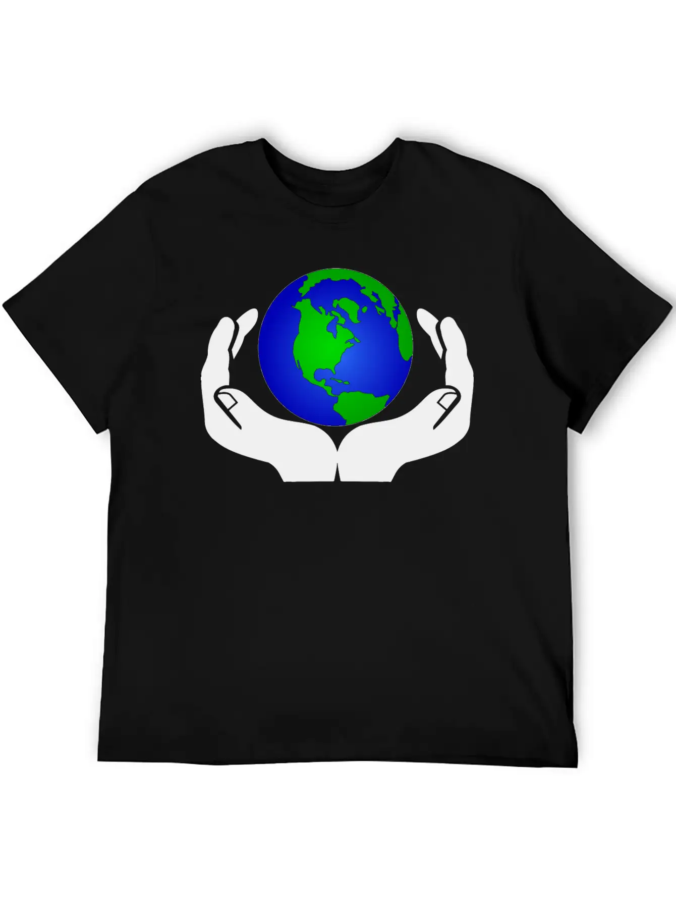 World In Hands Basic Graphic T-Shirt – Daily Comfort In Soft Cotton
