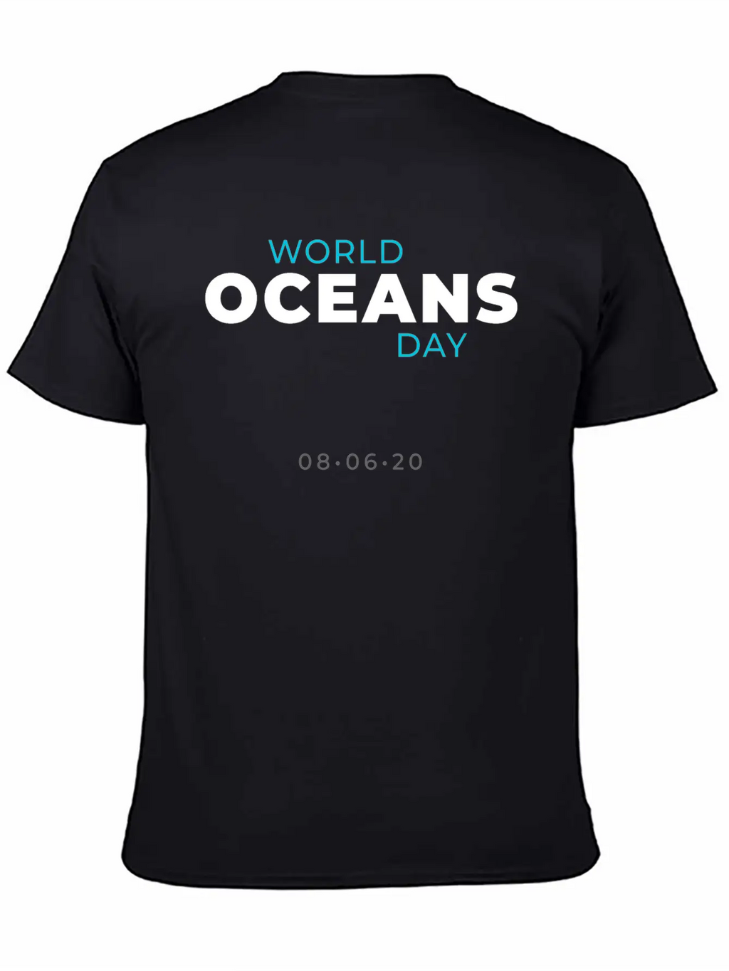 World Oceans Day Breathable Soft Cotton T-Shirt – Timeless Casual Look