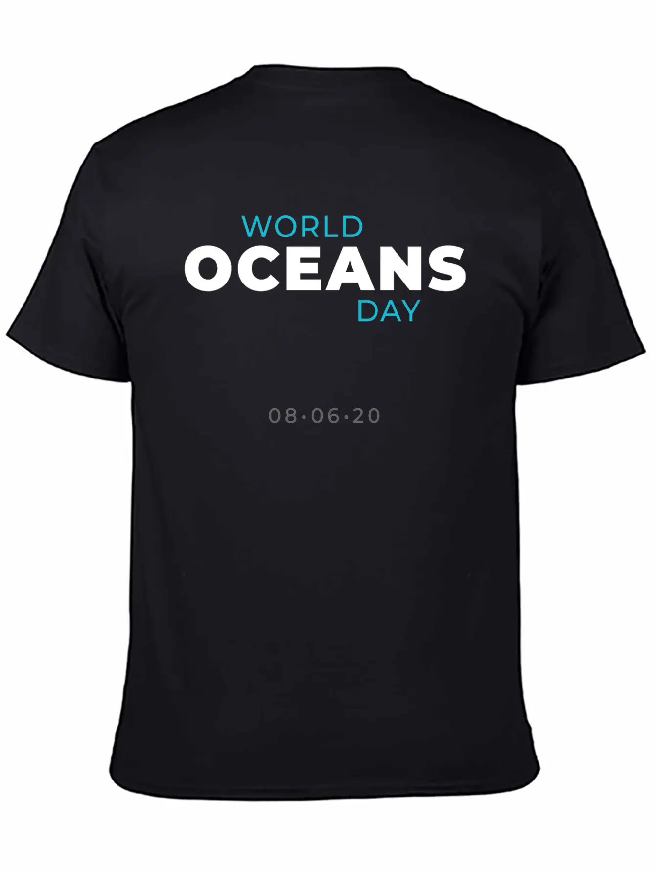 World Oceans Day Breathable Soft Cotton T-Shirt – Timeless Casual Look
