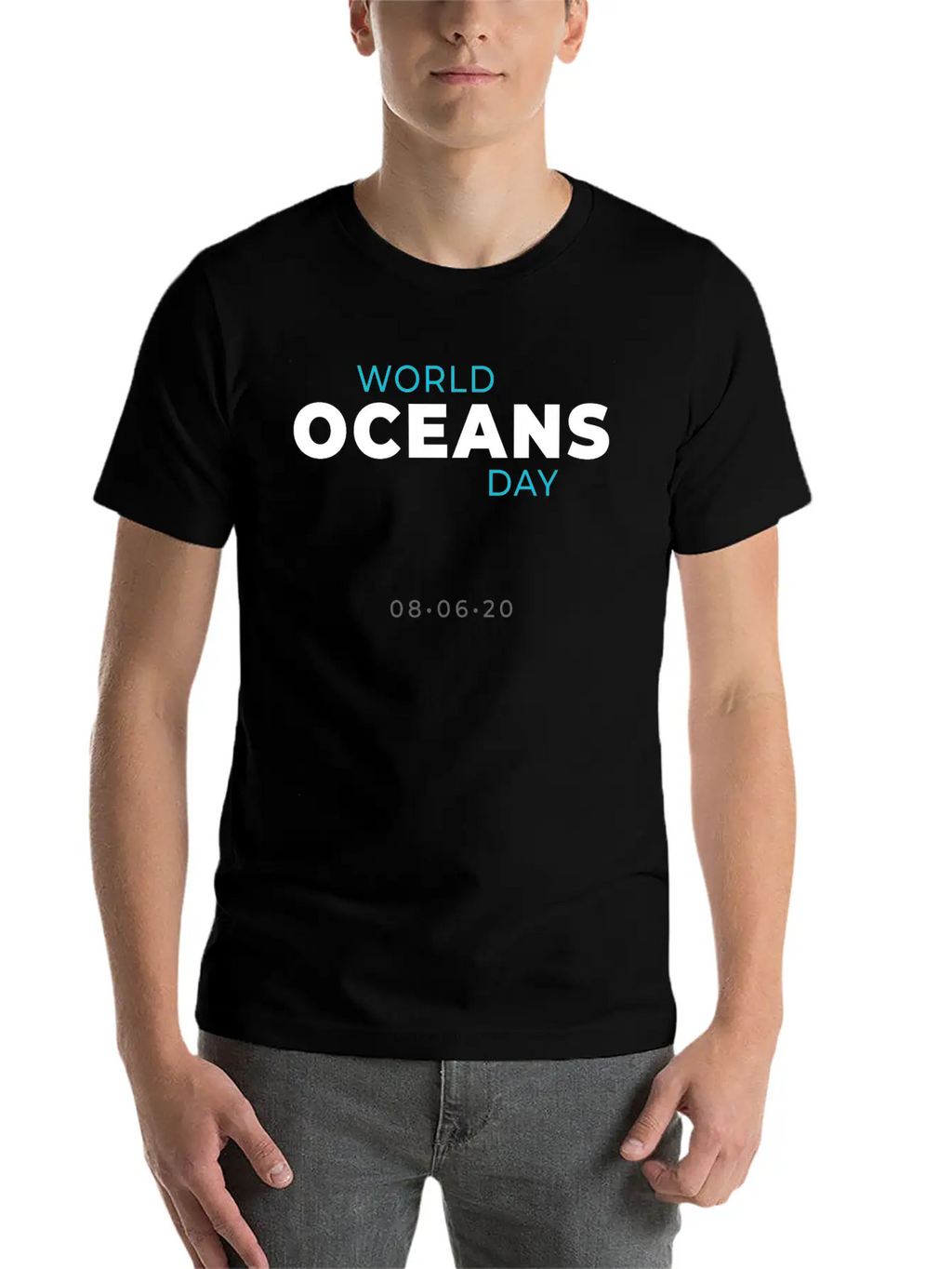 World Oceans Day Breathable Soft Cotton T-Shirt – Timeless Casual Look