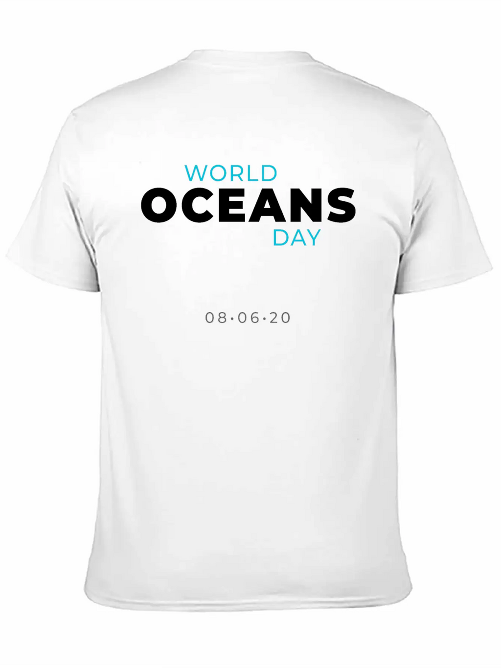 World Oceans Day Breathable Soft Cotton T-Shirt – Timeless Casual Look
