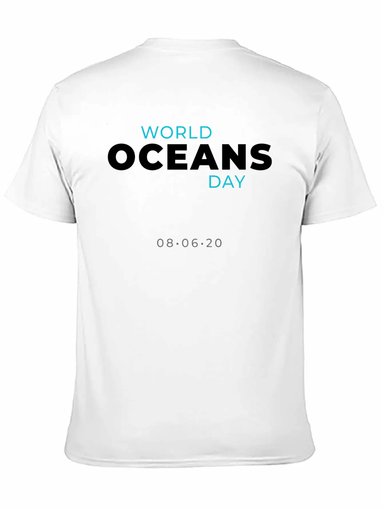 World Oceans Day Breathable Soft Cotton T-Shirt – Timeless Casual Look