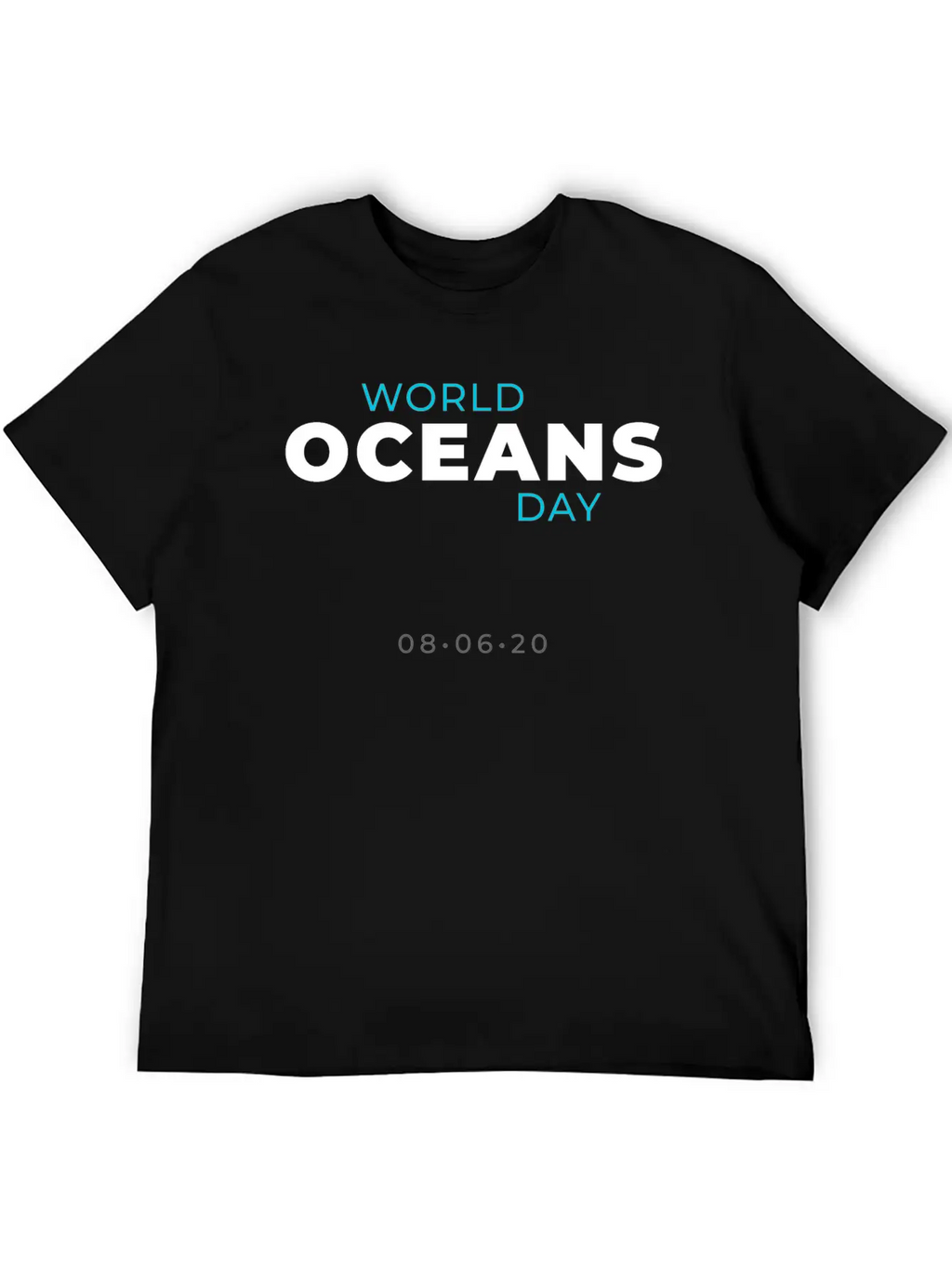 World Oceans Day Breathable Soft Cotton T-Shirt – Timeless Casual Look