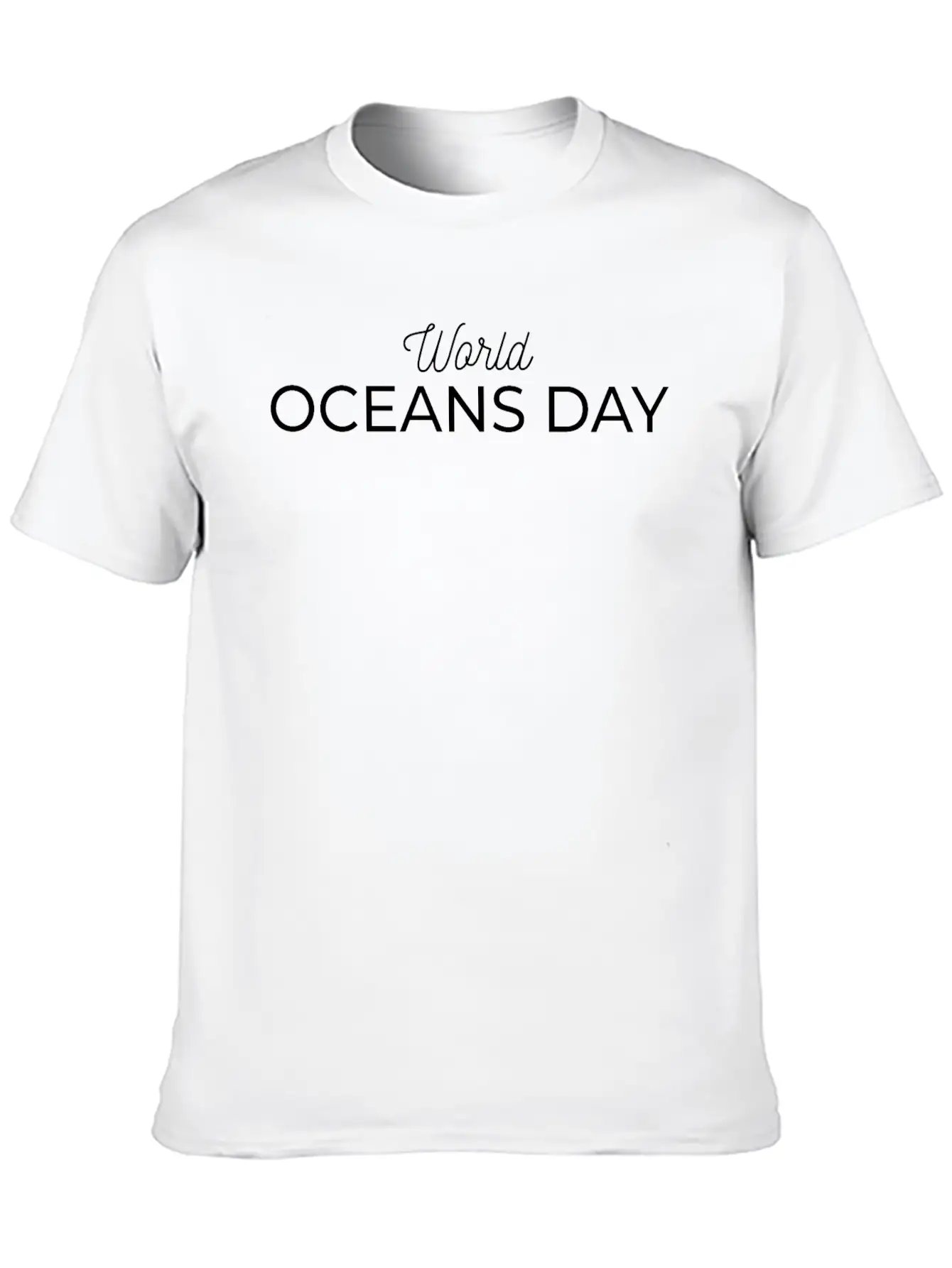 World Oceans Day Essential Cotton Tee For Daily Outfits – Unisex Style