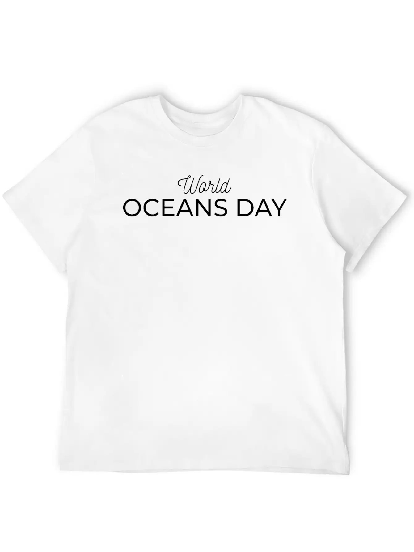 World Oceans Day Essential Cotton Tee For Daily Outfits – Unisex Style
