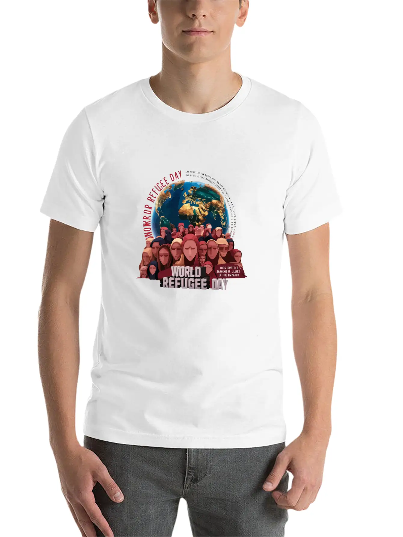 World Refugee Day Stylish Everyday T-Shirt – Unisex Basic Cotton Tee