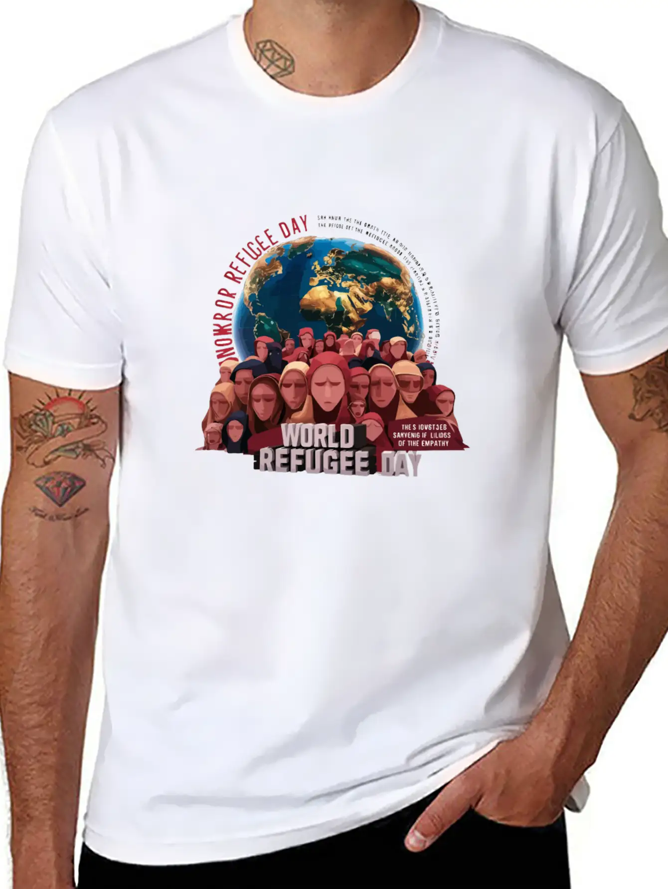 World Refugee Day Stylish Everyday T-Shirt – Unisex Basic Cotton Tee