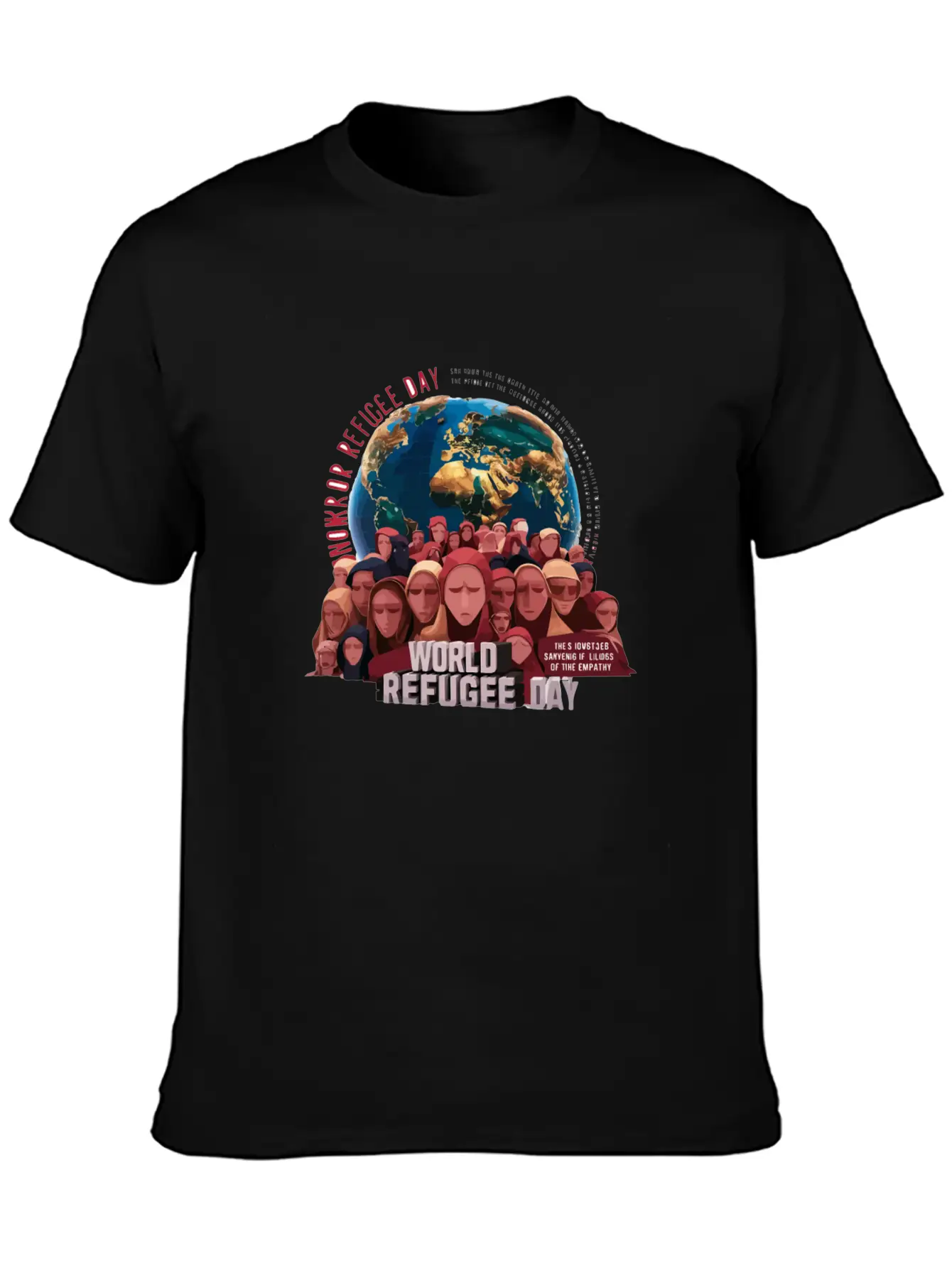 World Refugee Day Stylish Everyday T-Shirt – Unisex Basic Cotton Tee