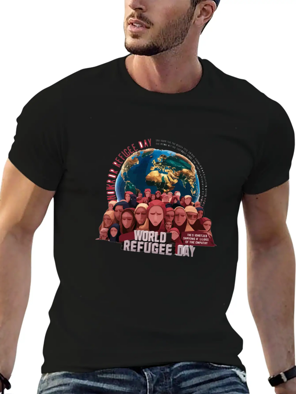 World Refugee Day Stylish Everyday T-Shirt – Unisex Basic Cotton Tee