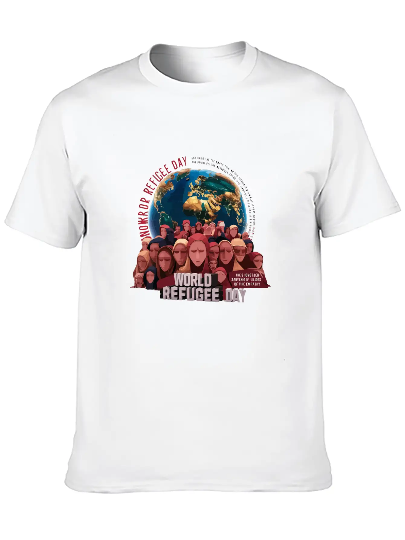 World Refugee Day Stylish Everyday T-Shirt – Unisex Basic Cotton Tee