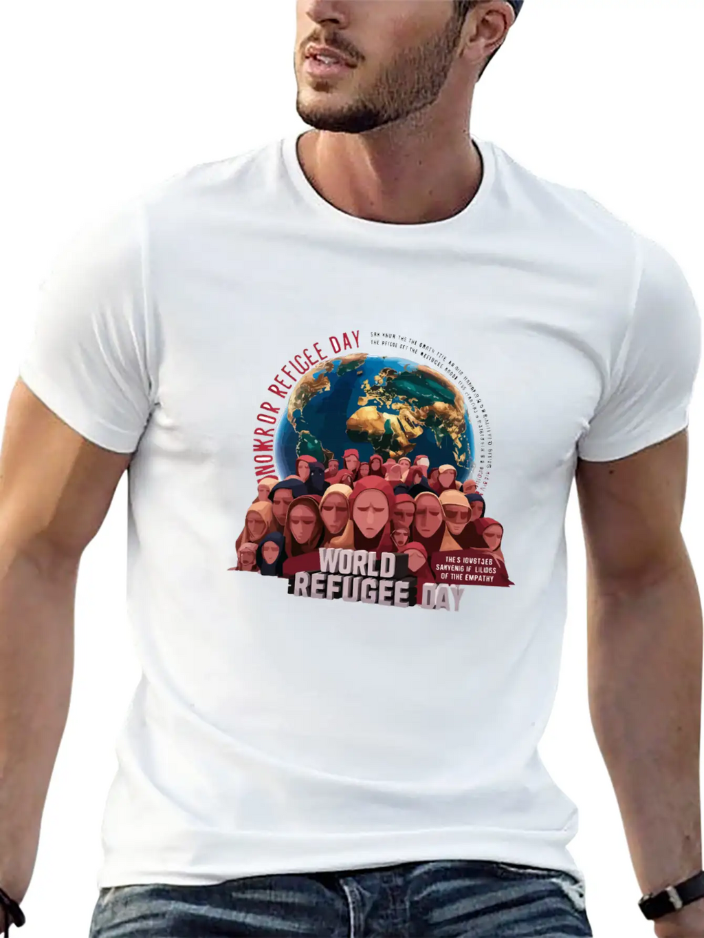 World Refugee Day Stylish Everyday T-Shirt – Unisex Basic Cotton Tee