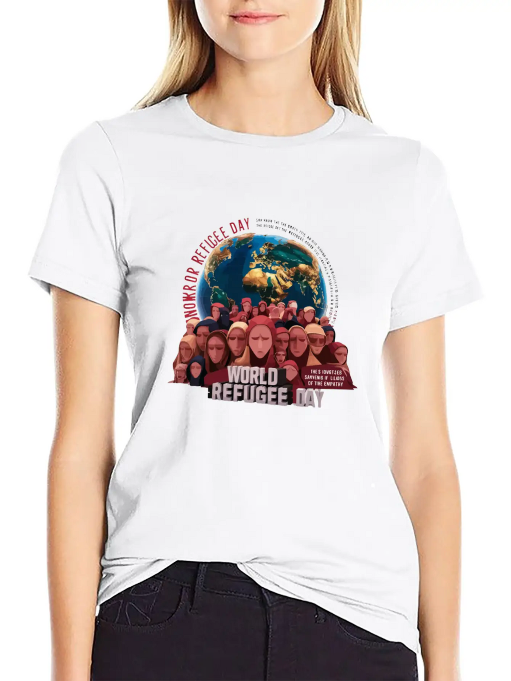 World Refugee Day Stylish Everyday T-Shirt – Unisex Basic Cotton Tee