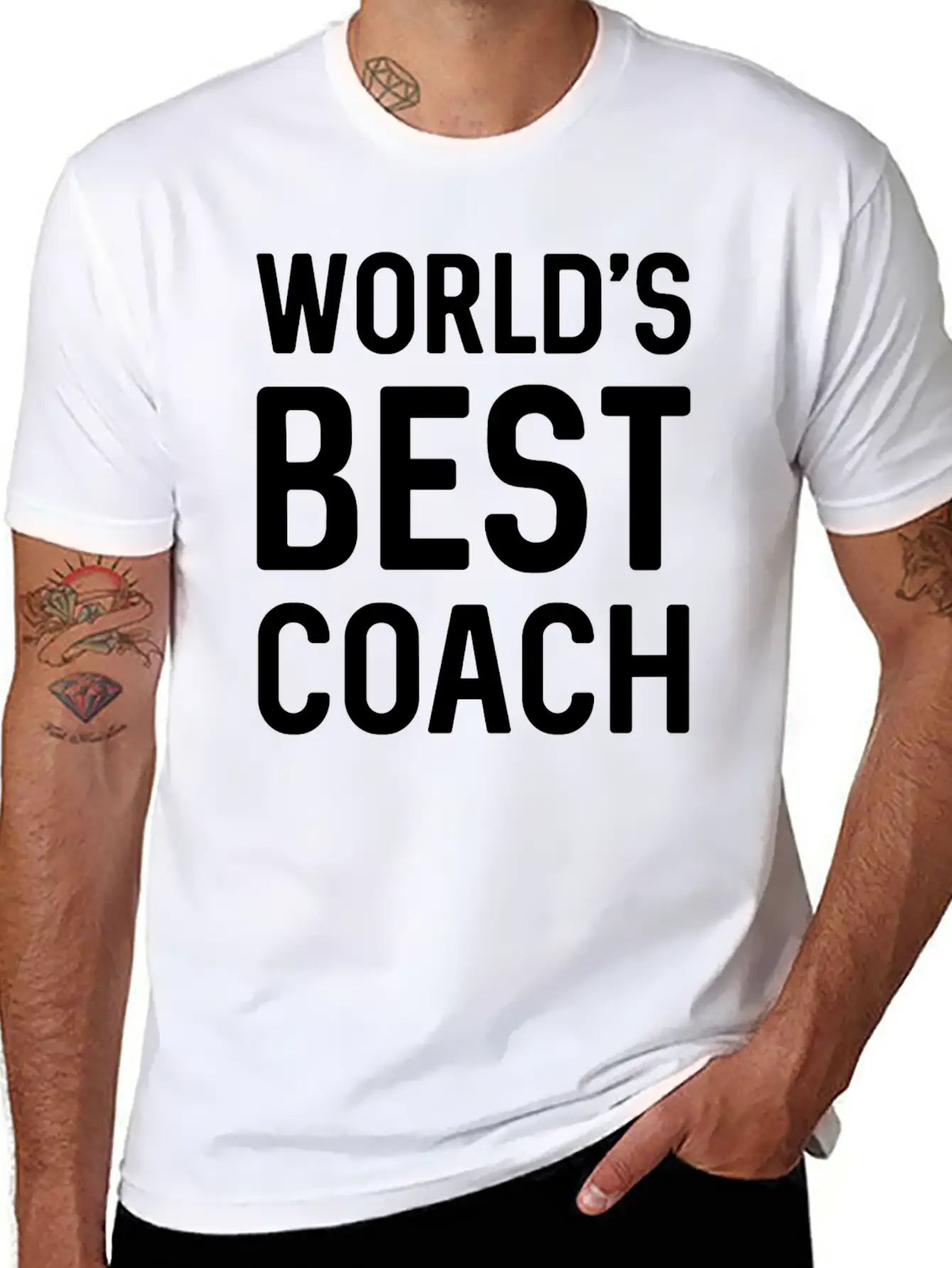 World’s Best Coach Basic Graphic T-Shirt – Daily Comfort In Soft Cotton
