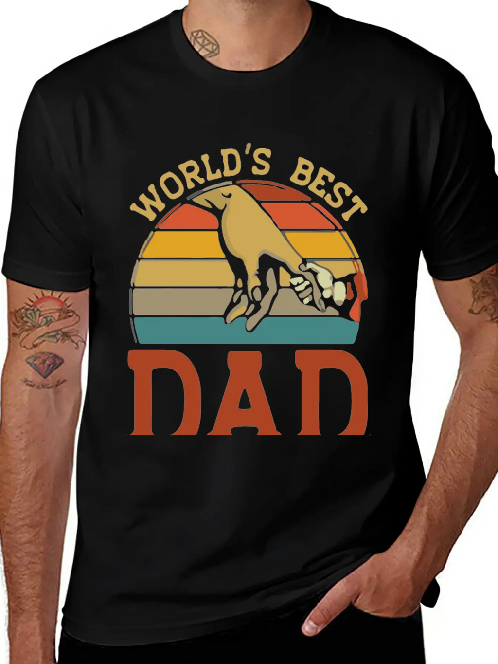 World S Best Dad Ever Stylish Everyday T-Shirt – Unisex Basic Cotton Tee