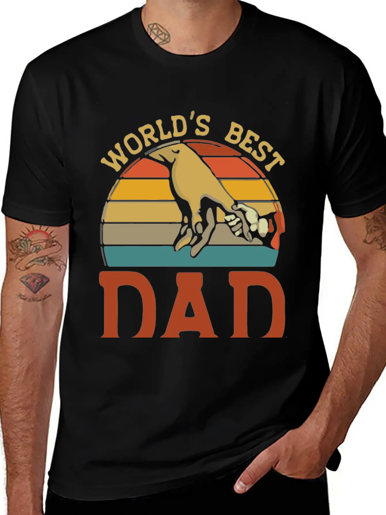 World S Best Dad Ever Stylish Everyday T-Shirt – Unisex Basic Cotton Tee