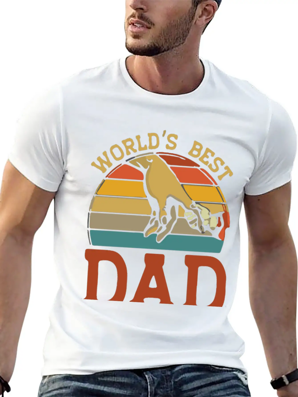 World S Best Dad Ever Stylish Everyday T-Shirt – Unisex Basic Cotton Tee