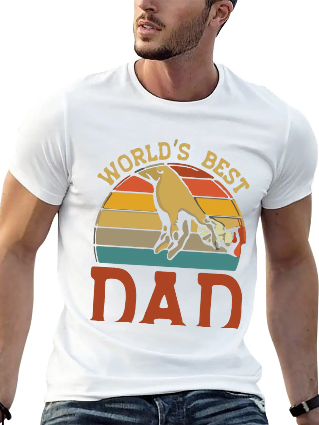 World S Best Dad Ever Stylish Everyday T-Shirt – Unisex Basic Cotton Tee